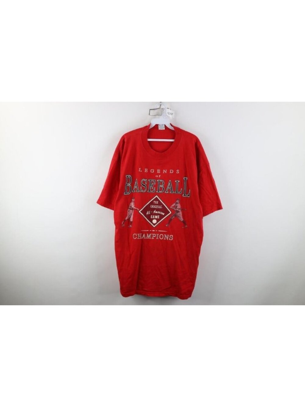 Vintage 90s Mens XL Faded Legends of Baseball Champions All American T-Shirt USA